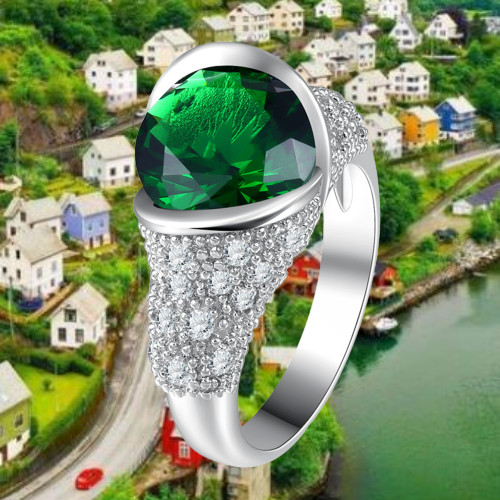 Bague zircon cubique - bague,