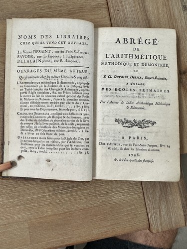 Livre ancien abrégé de - ancien,