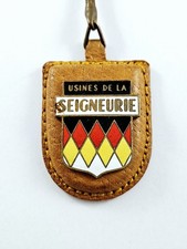 PORTE-CLES - Cuir & Métal Émaillé - USINES de la SEIGNEURIE - PEINTURES - 1960s