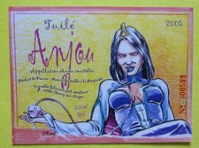 Etiquette de vin ou bière