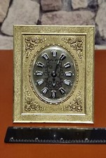 pendule reveil laiton BLESSING WEST GERMANY mécanique , fonctione bien 