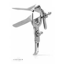 Speculum vaginal BDSM en acier