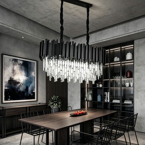 Lustre luxueux cristal 30cm - cristal, 80*30cm