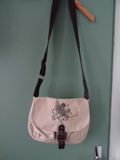 SAC « GARGOYLE   toile coton  (beige) Intérieur doublé