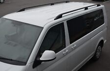 Noir Côté Rails de Toit Barres Pour L1H1 Volkswagen t5 transporter (2003-15)