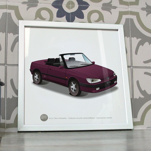 Poster peugeot 306 cabriolet - poster,