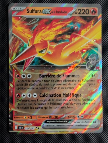Carte pokémon sulfura de - pokémon,