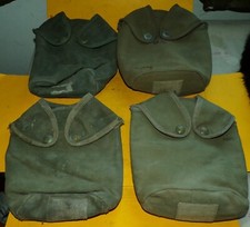 LOT DE 4 ETUIS DE GOURDE MILITAIRE DE L'ARMEE FRANCAISE , LES ETUIS SONT EN ETAT