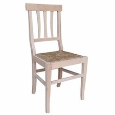 Chaise Vittoria En Bois Brut