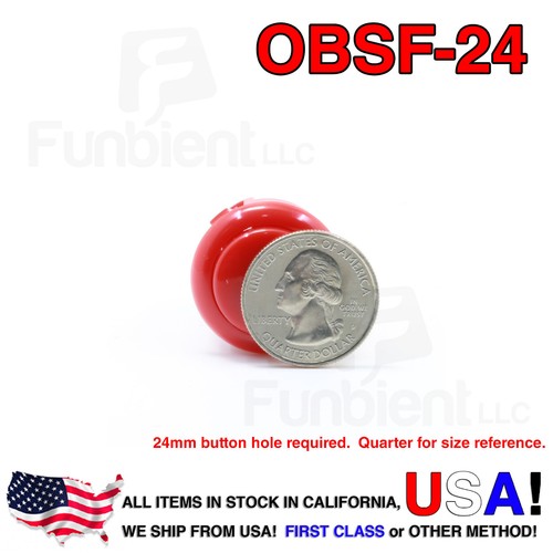 Sanwa obsf red momentary - obsf-24,