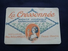 ABSINTHE CARTE PARFUMEE LA CRESSONNEE ,PARFUM CHYPRE DE GERSA PARIS