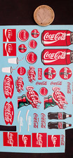 decals decalcomanie déco coca cola entamé  divers taille 1/43