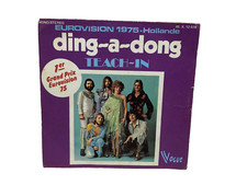 ANCIEN DISQUE 45 TOURS VINYLE TEACH IN DING A DONG EUROVISION 75 PAS 33 CD  DVD