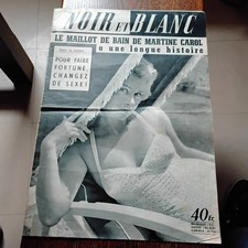 Revue Journal NOIR ET BLANC N°495 23/08/1954 Le Maillot de Bain de Martine CAROL