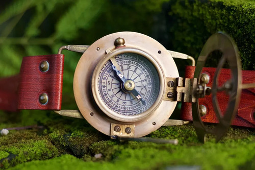 Montre boussole cadran - boussole, à