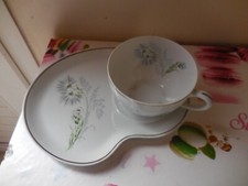 Ancien déjeuner/ tasse Egoïste & son plateau en porcelaine Limoges