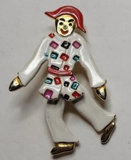 BIJOU VINTAGE BROCHE CLOWN