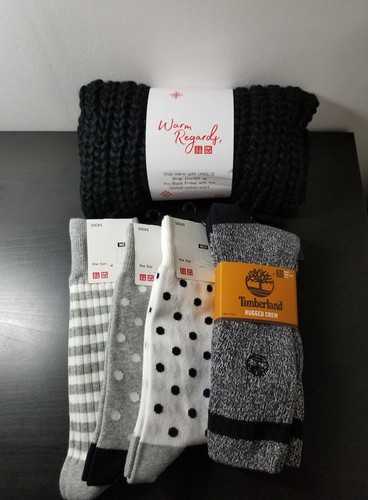 Uniqlo scarf socks - socks, and