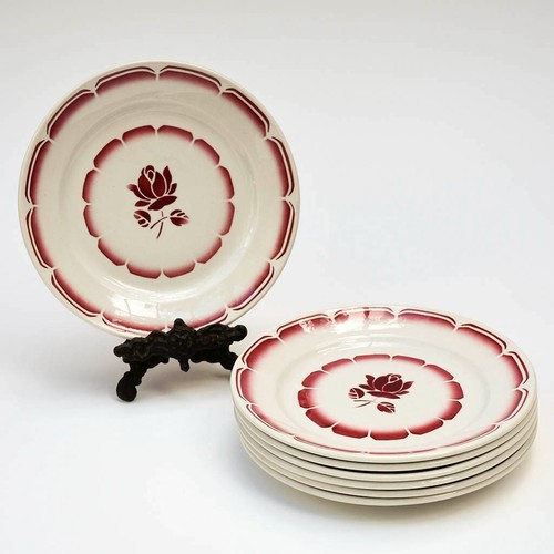 Lot assiettes dessert en - 7,
