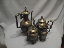 Service à thé et café en metal argenté Époque 19e (probablement Anglais)