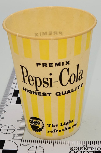 Vintage paper cup - pepsi, cola