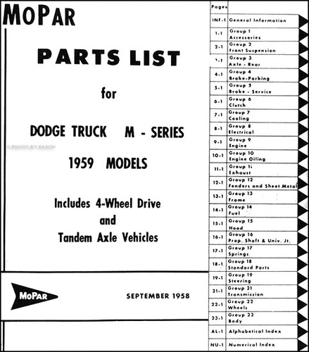 1959 dodge pickup camion - pickup, et