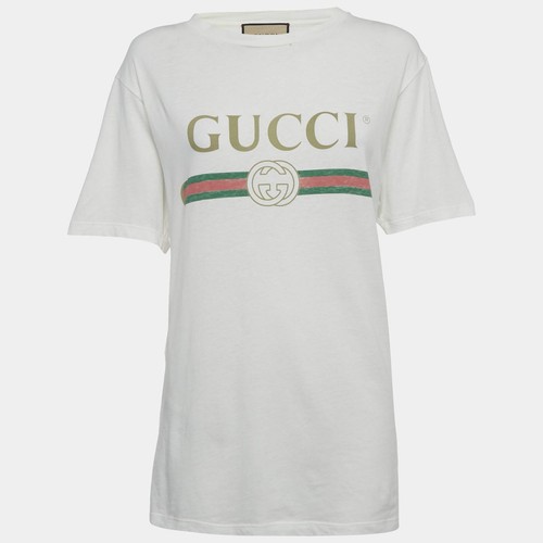 Shirt gucci blanc imprimé - t-shirt,