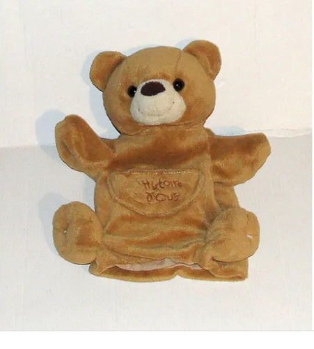 Doudou marionnette marron - doudou,