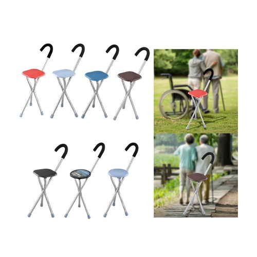 Canne pliante avec - , chaise