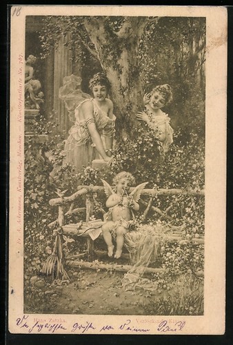 Carte postale artiste - carte, hans