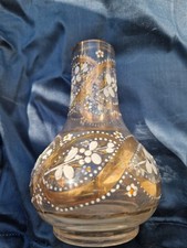 vase En Verre émaillé Avec Fleurs Style Legras Epoque Art Nouveau 1900