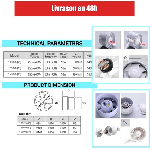 Ventilateur extracteur - in-ov,