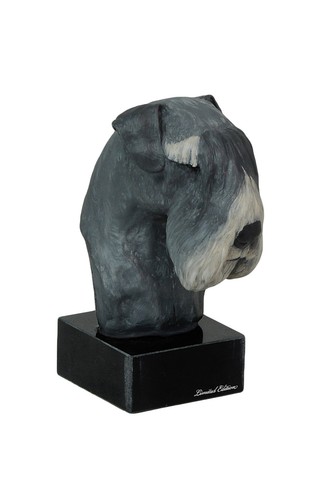 Figurine schnauzer peinte - de,