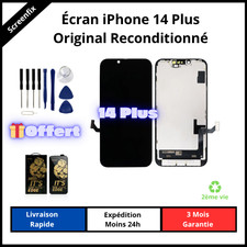 Écran iPhone 14 Plus reconditionné + kit de réparation + Verre trempé