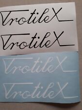 SOLEX JEU 2 AUTOCOLLANTS DE POUTRE TROTILEX (au choix noir ou blanc)