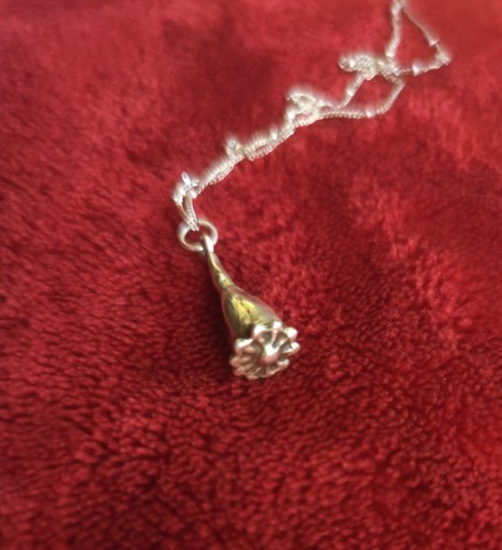 Pendentif coquelicot 925 - pendentif,