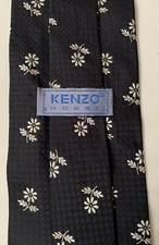 Cravate 100% Soie Kenzo Homme 100% Silk Floral Tie / Collector / Made in Italy