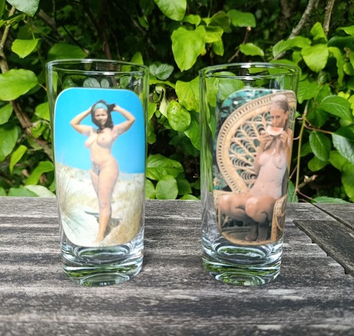 Deux verres eau vintage - deux,