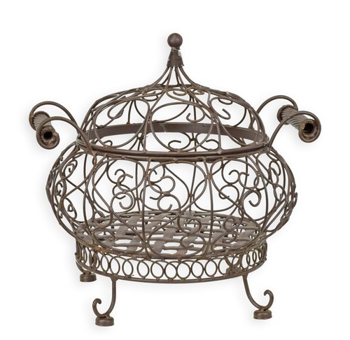 Panier fil fer rond - un,