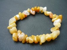 Bracelet de perles jade Topaze jaune en pierre Naturelle, Sur mesure