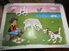 Affiche / Carte scolaire Daniel et Valérie - Fernand Nathan 1965 / A12