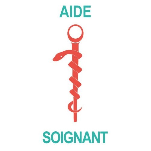 Caducée aide soignant - , logo