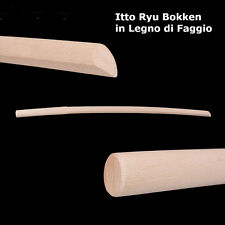 Itto Ryu Bokken En Bois De Hêtre Aikido Kenjutsu Iaido Iaito Kendo Ono-Ha Bokuto
