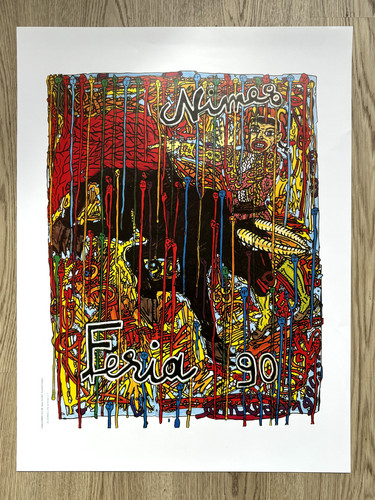 Feria nimes 1990 affiche - nimes,
