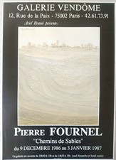 FOURNEL PIERRE affiche originale exposition 1986