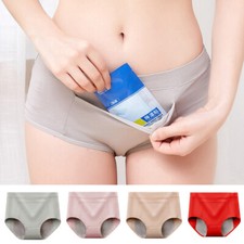 Femmes Sous-Vêtements Menstruels Taille Haute Période Culottes Culottes /