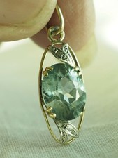 PENDENTIF VINTAGE TOPAZE OR