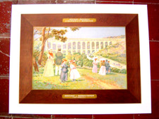 AFFICHE lithographie entoilée  AQUEDUC ROQUEFAVOUR / PROVENCE peintre DELLEPIANE