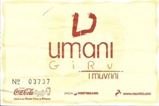 RARE / TICKET BILLET CONCERT - I MUVRINI : LIVE A St FLORENT FRANCE CORSE - 1998