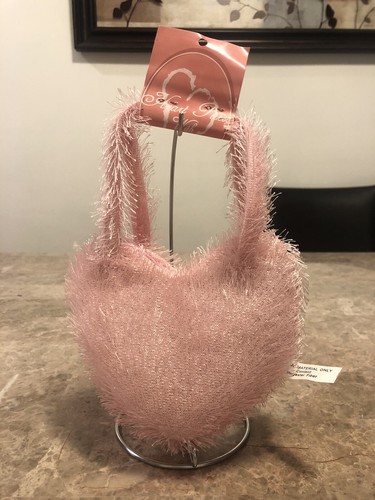 Nwt cute pink heart purse - pink, with